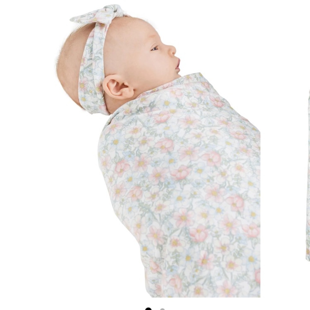 Twin swaddle set & matching nursing/hospital gown